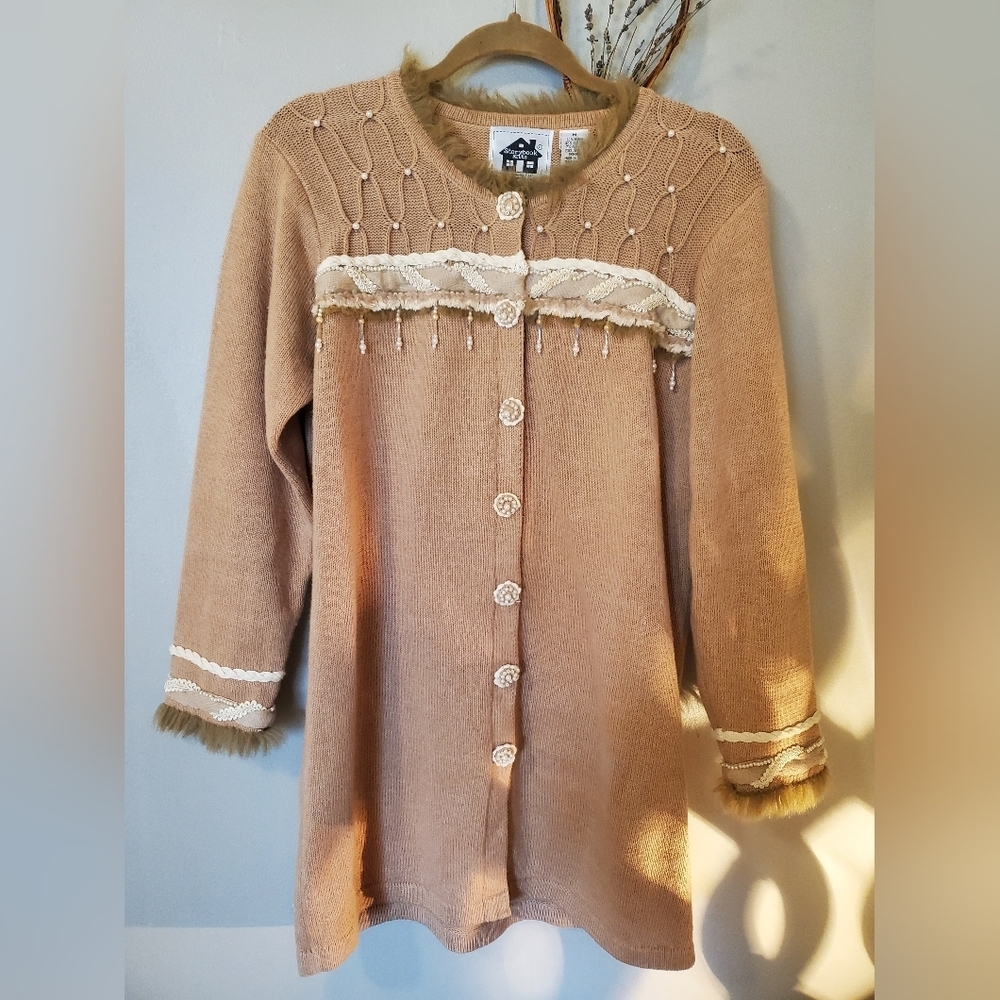 Storybook Knits Long Beaded Sweater - Picture 4 of 12